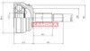 KAMOKA 7096 Joint Kit, drive shaft